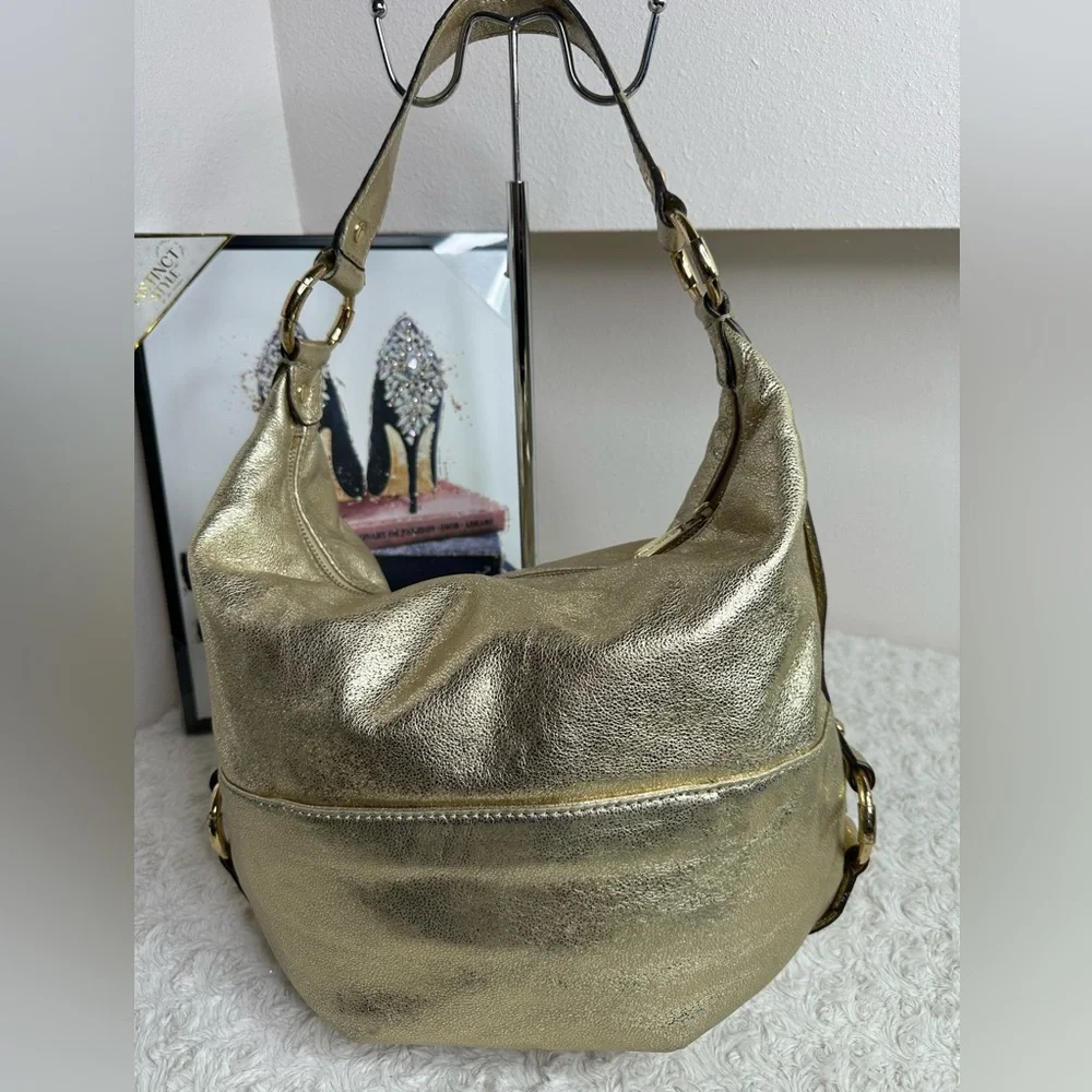 Michael Kors Gold Metallic Bag pristine condition